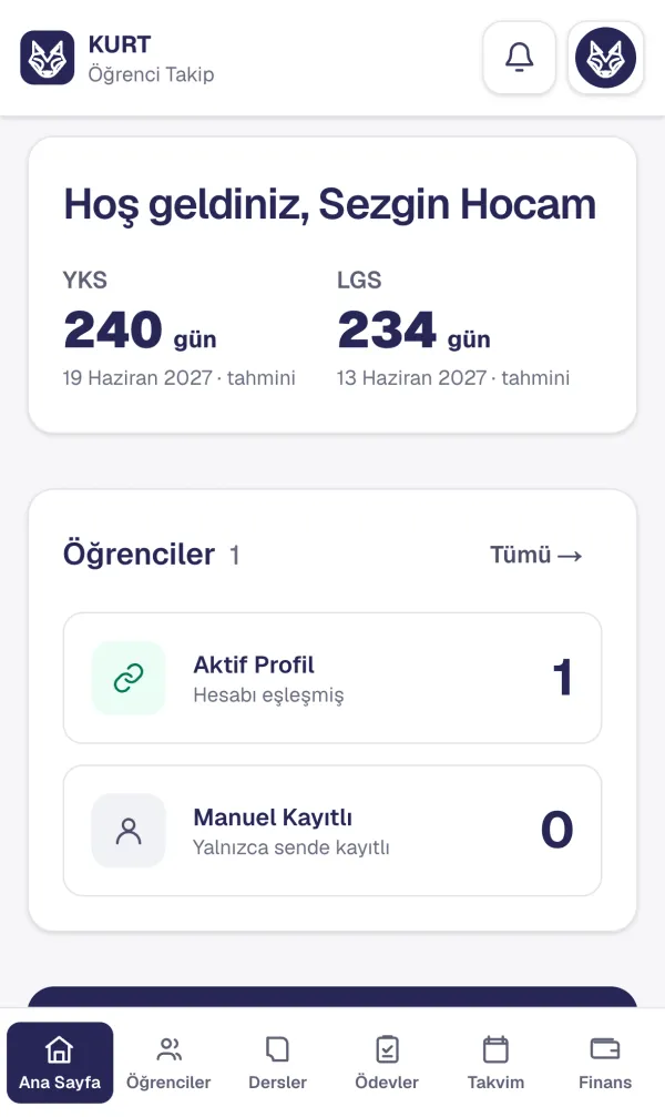 Öğretmenin ana sayfası: Hoş geldiniz, Sezgin Hocam